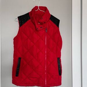 Marc New York Womens Red Puffer Vest Size Small